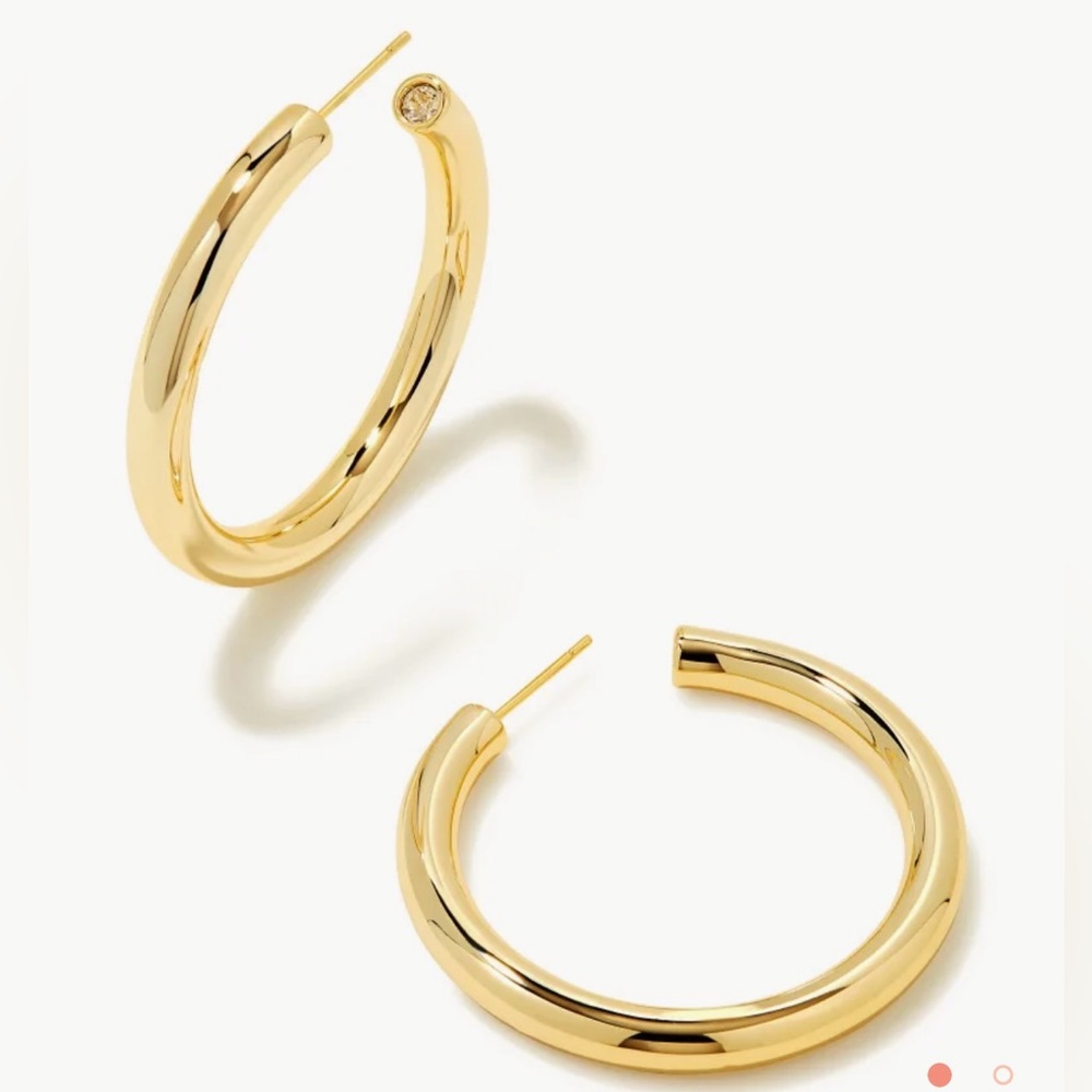 Kendra Scott Colette Large Hoop Earrings in Gold